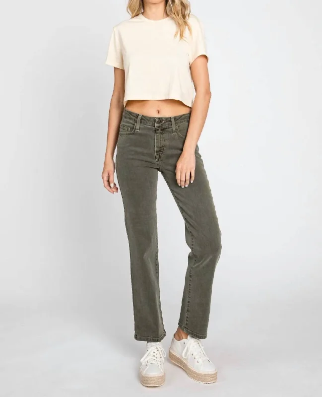 Women's Online Boutique Moss Denim Jeans In Green