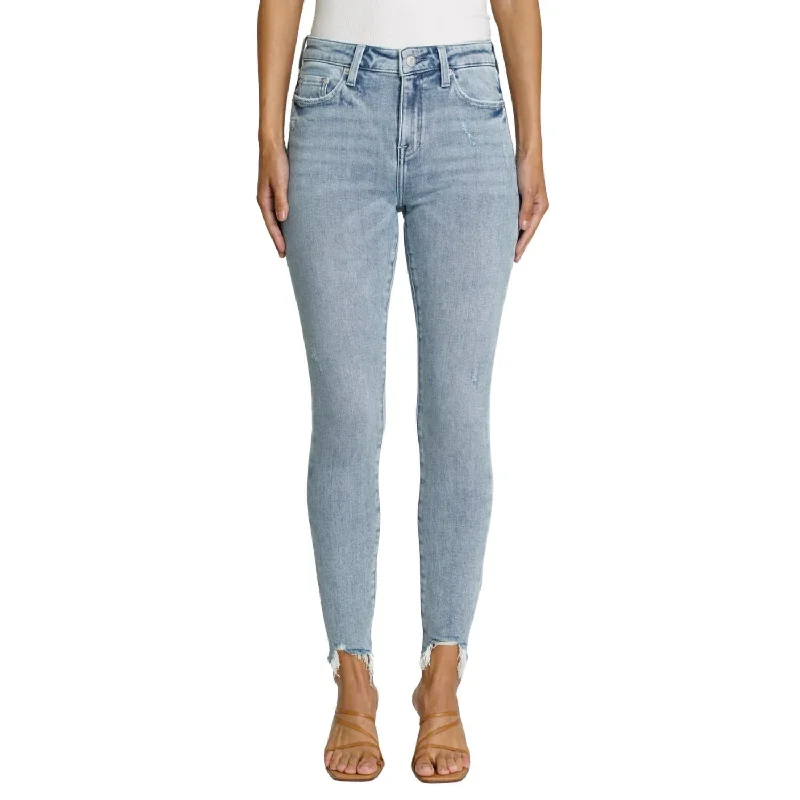 Women's Travel Outfit Set Audrey Mid Rise Skinny Jean In Fortuna