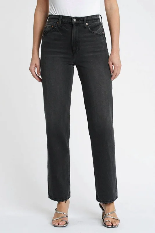 Women's Luxury Attire Cassie Super High Rise Straight Jeans In Retrograde