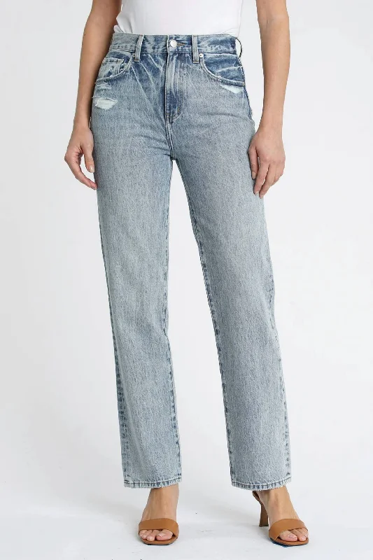 Modern Women's Attire Cassie Super High Rise Straight Leg Jeans In Bowery