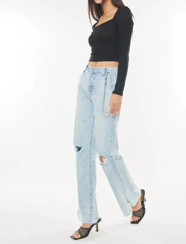 Women's Everyday Apparel 90S Flare Jean In Light Wash