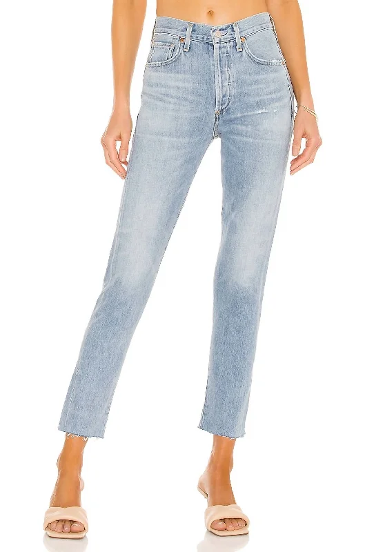 Elegant Women's Fashion Liya High Rise Jean In Coastal