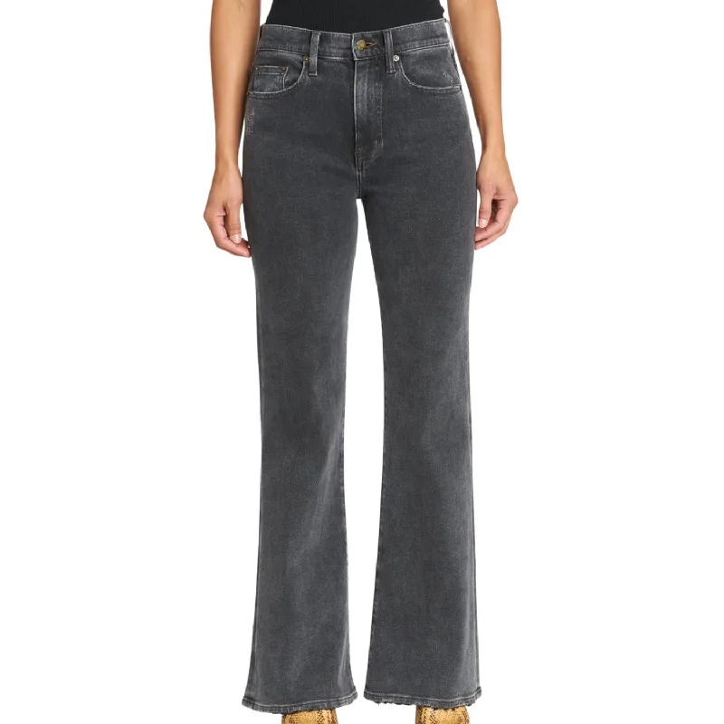 Women's Cozy Outfit For Lounging Stevie High Rise Relaxed Flare Jeans In Memento