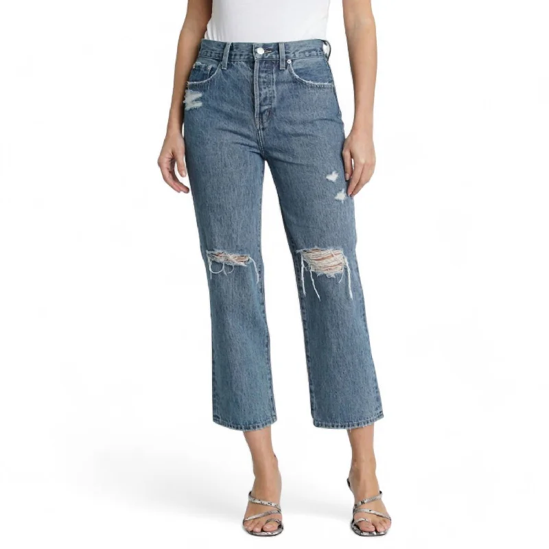 Elegant Clothing For Women Cassie Super High Rise Cropped Jean In Elixir