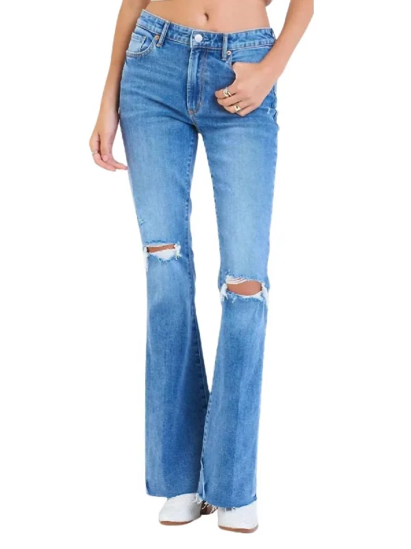 Women's Outfit For The Office Rosa Rip Bootcut Jeans In San Clemente