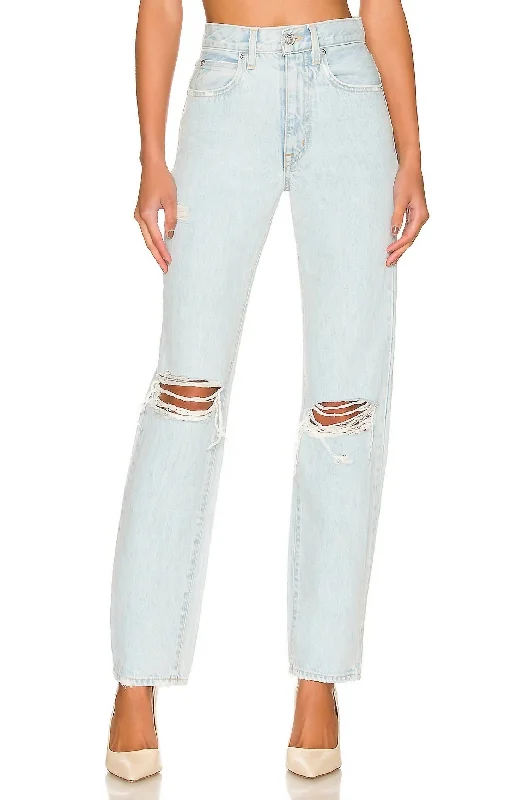 Women's High-End Clothing London High Rise Straight Jean In Love Hurts