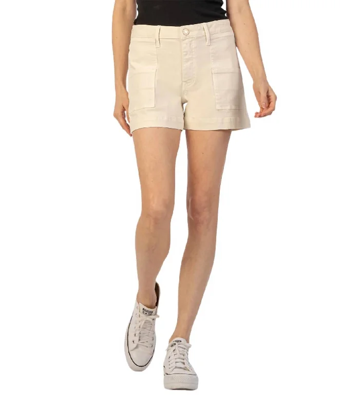 Women's Vacation Attire Jane High Rise Shorts In Ecru