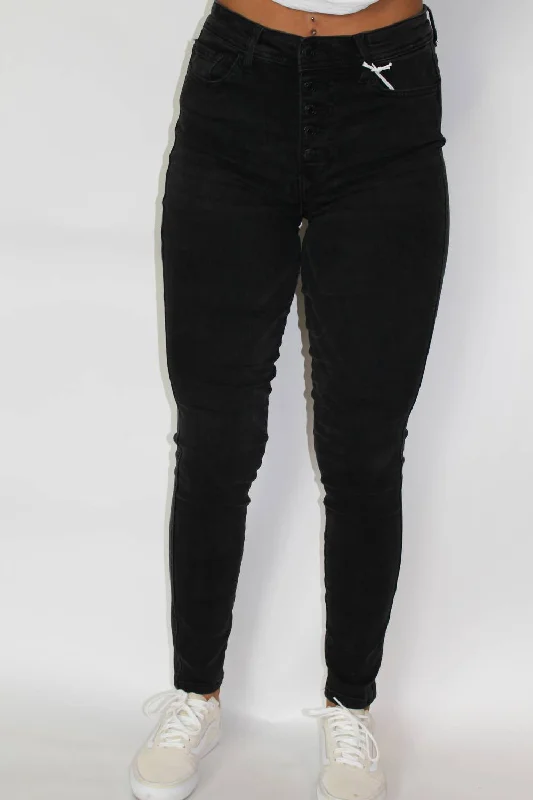 Women's Elegant Outfit Haylie High Rise Skinny Jeans In Black