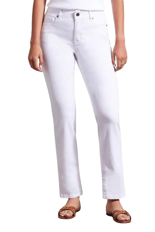 Early Bird Offer Sophia Straight Leg Jeans In White