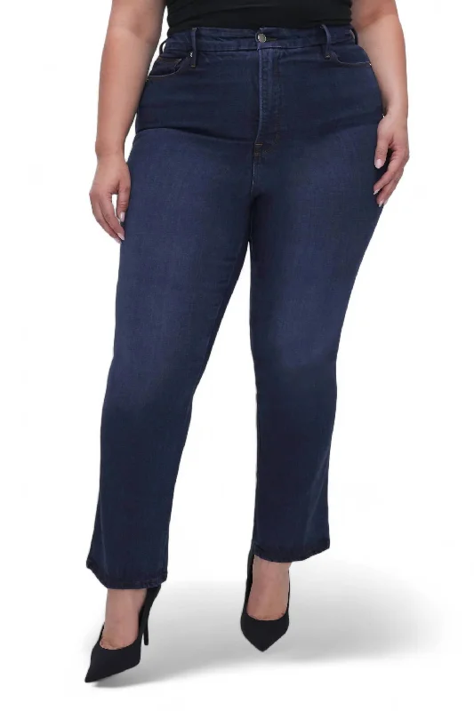 Women's Fashion Clothes Good Curve Straight Jean In Indigo537