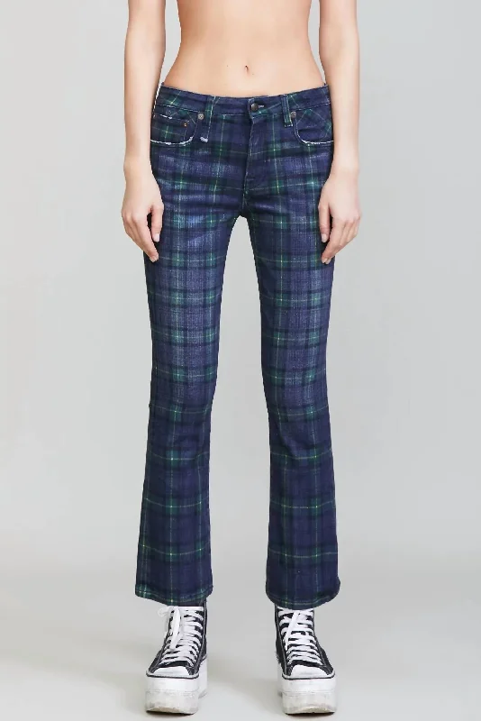 Women's Athletic Apparel Kick Fit Jeans In Tartan