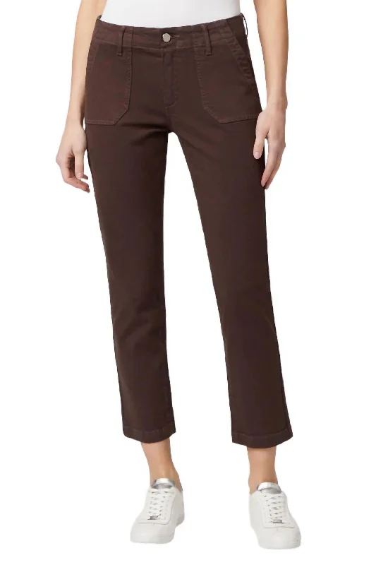 Affordable Luxury Women's Garments Mayslie Straight Jean In Rich Chocolate