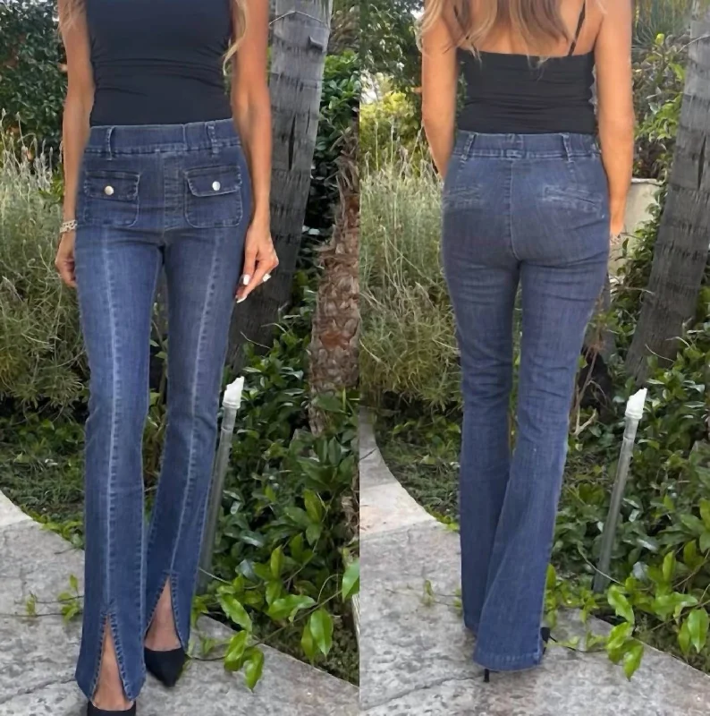 Women's Elegant Clothes Adele Jean In Denim