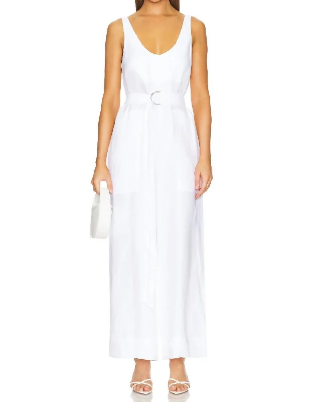 Best Online Women's Boutiques Varenna Jumpsuit In White