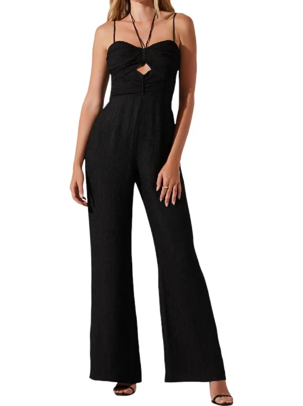 Bundle Offer Kamora Front Cutout Jumpsuit In Black