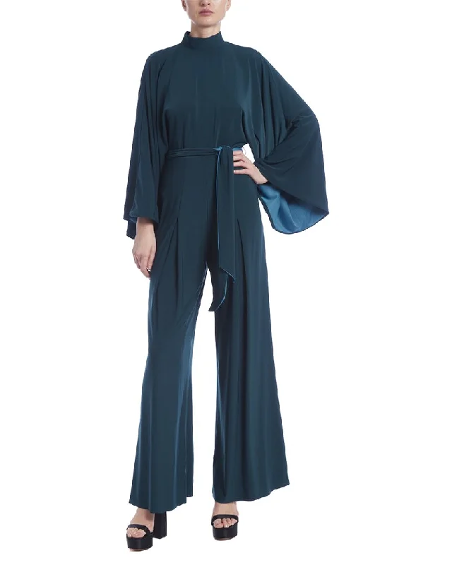 Trendy Athleisure Clothing For Women Jewel Badgley Mischka Kimono Sleeve Jumpsuit