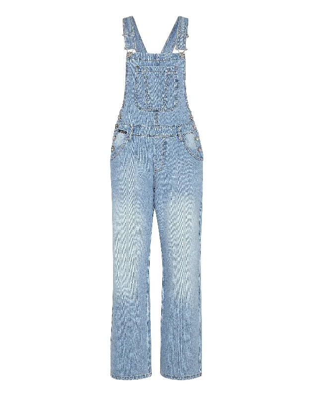 Women's Clothes Denim Jumpsuit Iconic Plein