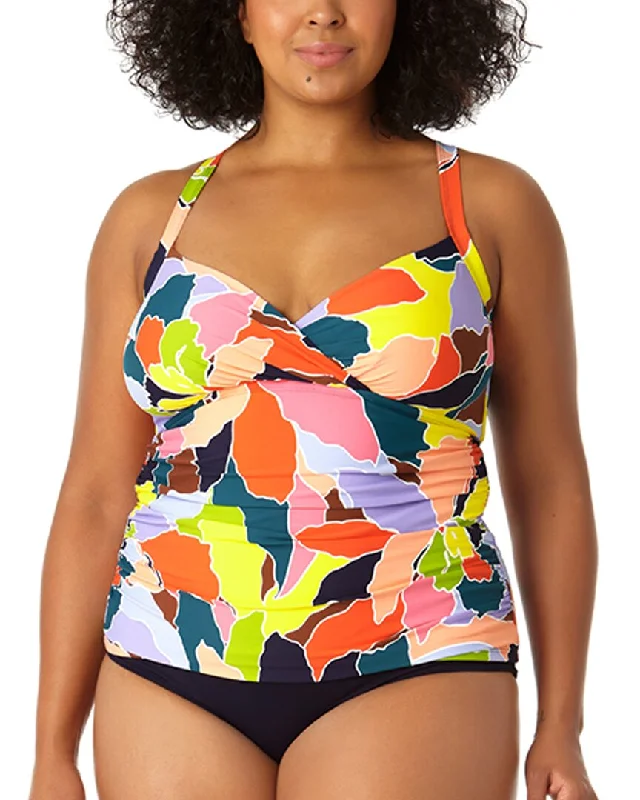 Women's Workout Garments Anne Cole Halter X Back Tankini