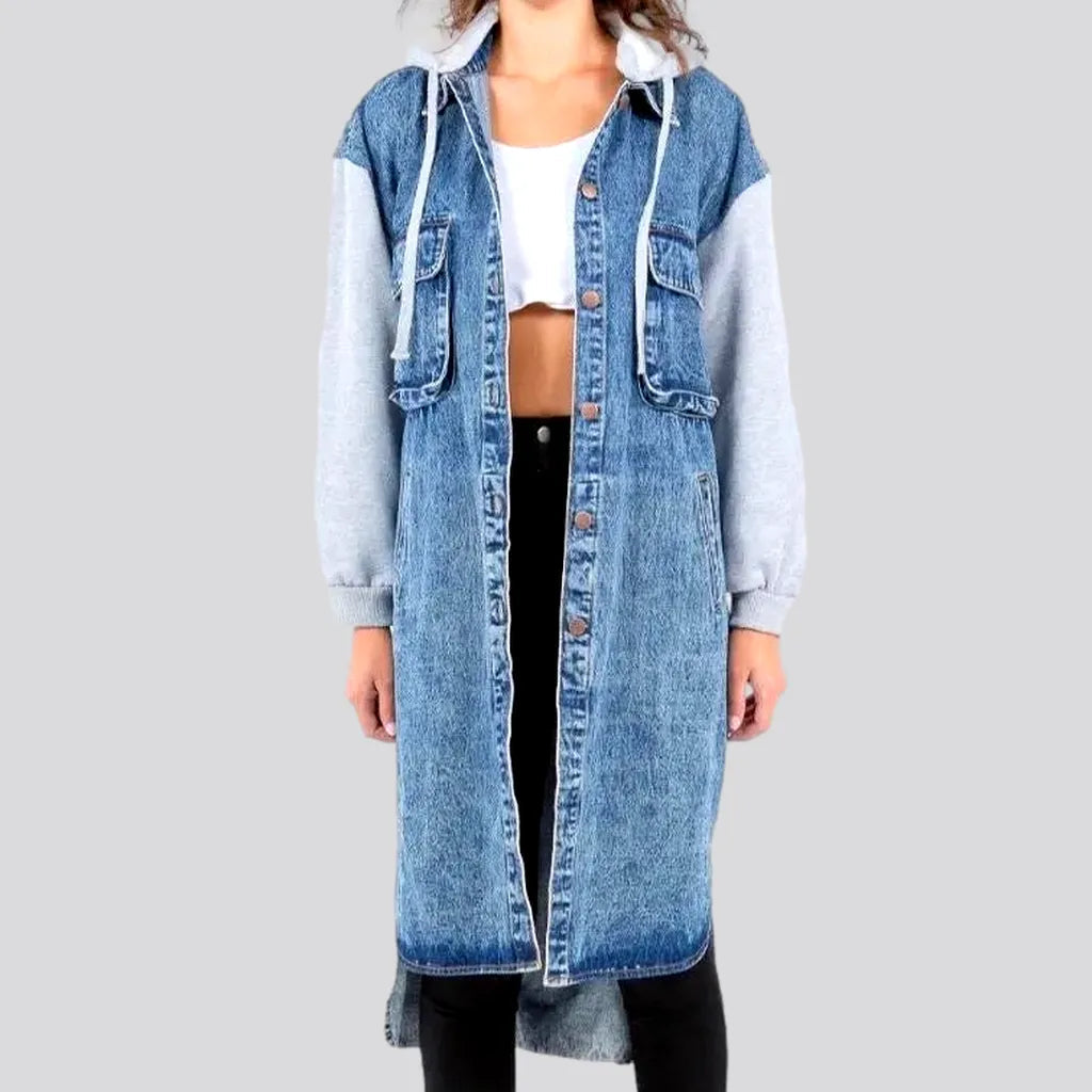 Outfits For Girls Long women's denim jacket