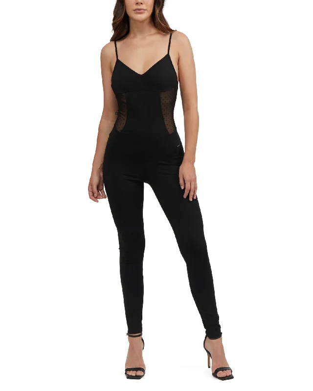 Clothes Of Woman BEBE Women's Mesh Insert Catsuit