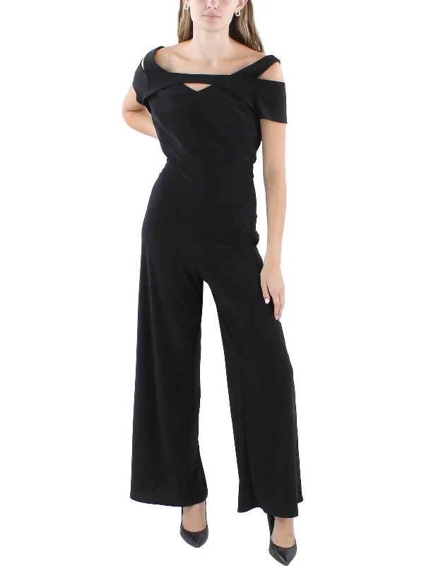 Women's Clothing Stores Petites Womens Solid Polyester Jumpsuit