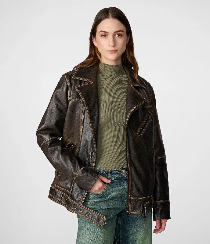 Women's Clothing Brands Stella Oversized Moto Jacket