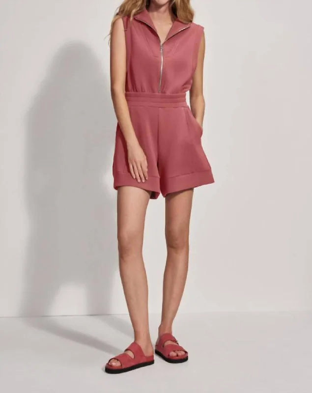 Women's Vintage Clothes Linvale Playsuit In Canyon Rose