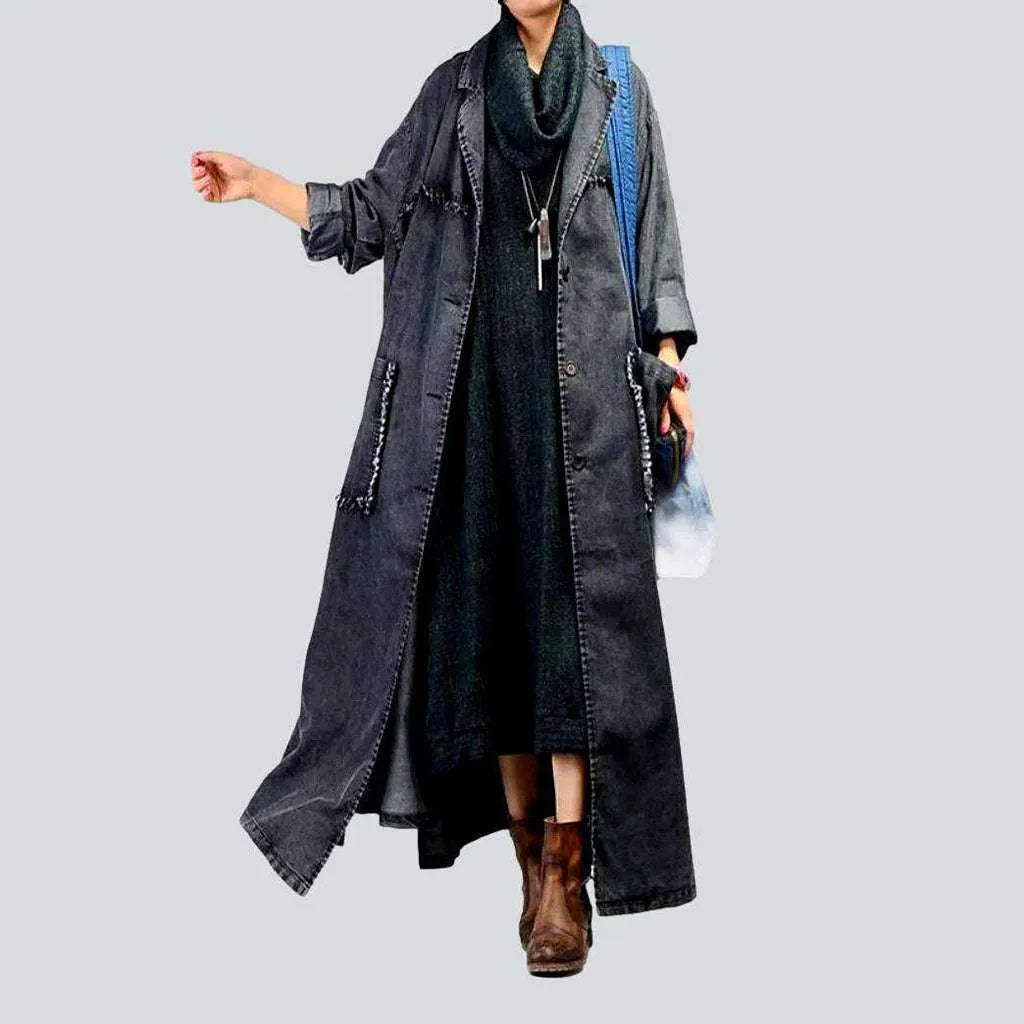 Elegant Clothing For Women Urban style vintage denim coat