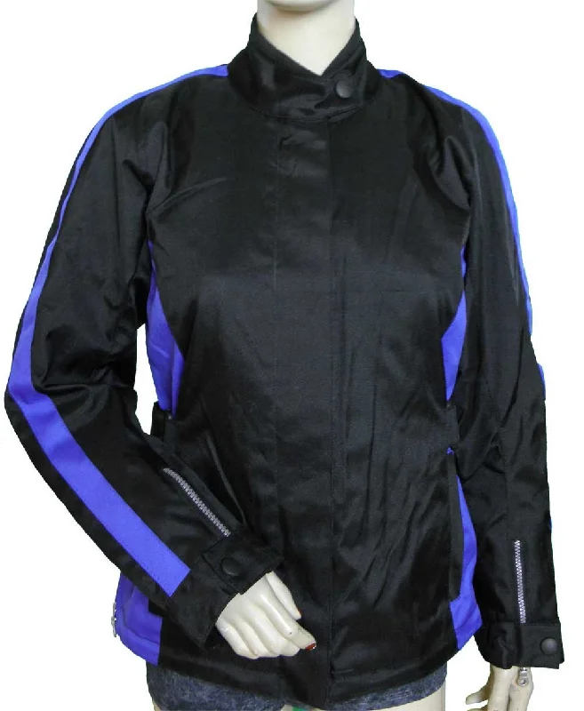 Women's Resort Garments VL1570 Ladies Contoured Textile Jacket with Colored Accent Sides & Reflective Piping