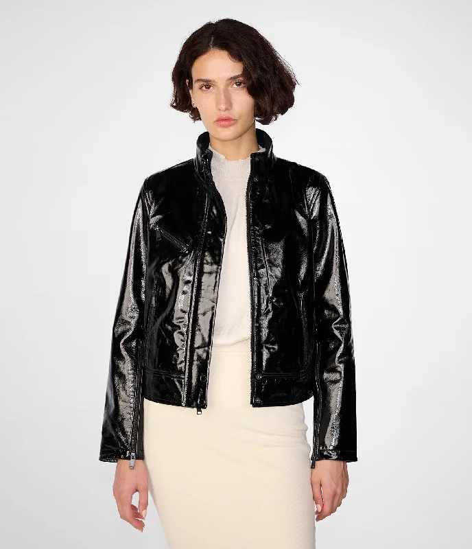 Exclusive Online Sale Selena Shine Stand Collar Jacket