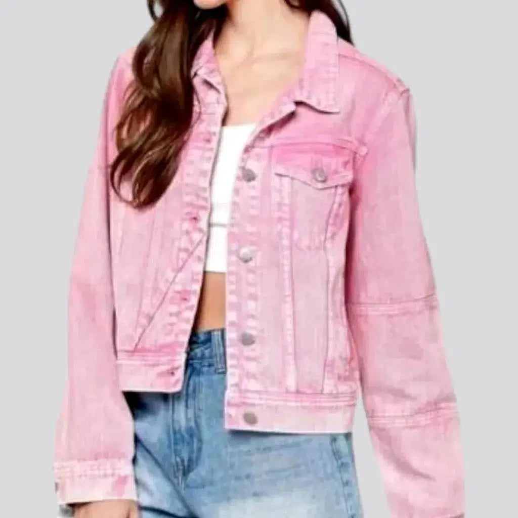 Sustainable Women's Clothing Color women's denim jacket