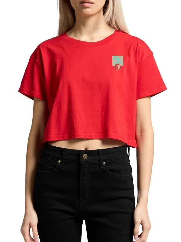 Women's Clothes And Garments T&C Surf Waves on Waves Crop Tee