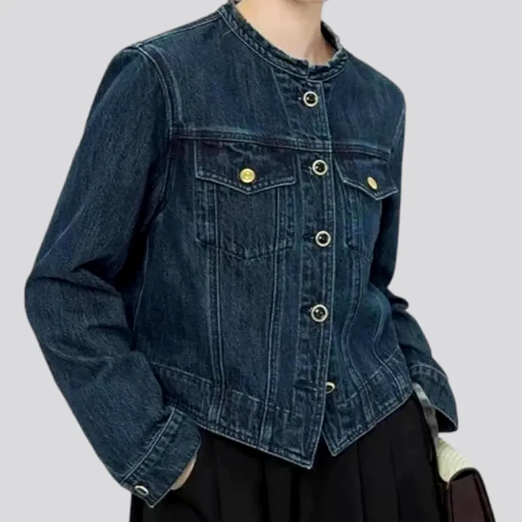 Women's Everyday Clothes Elongated oversized jean jacket for women