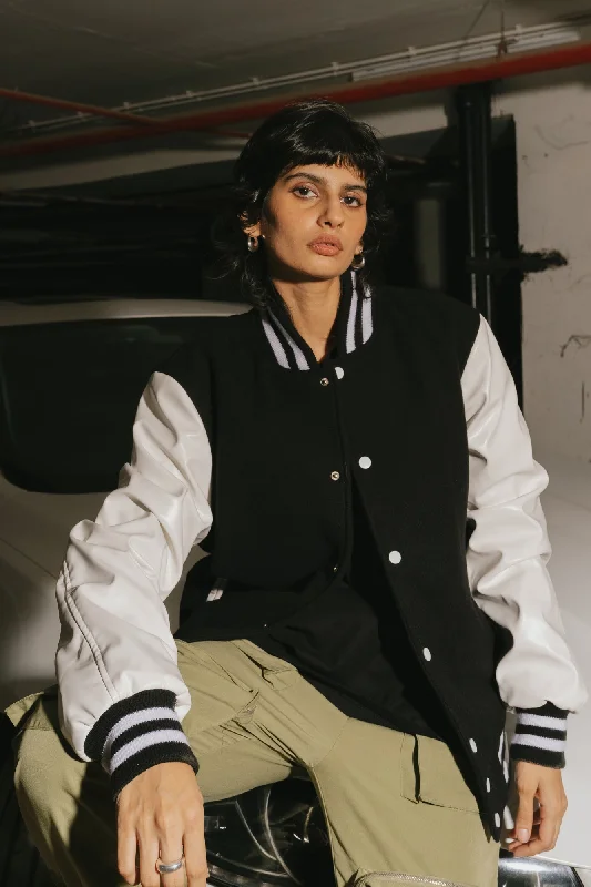 Women's Night-Out Clothes Yin-Yang Varsity Jacket