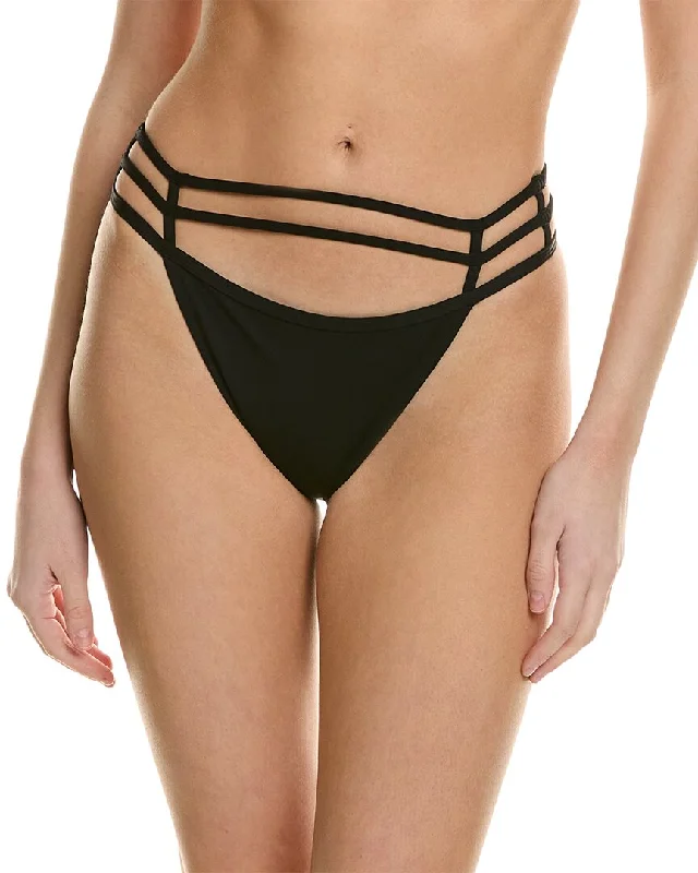 Women's Elegant Clothing Sets SIMKHAI Amenda Strappy Solid Bikini Bottom