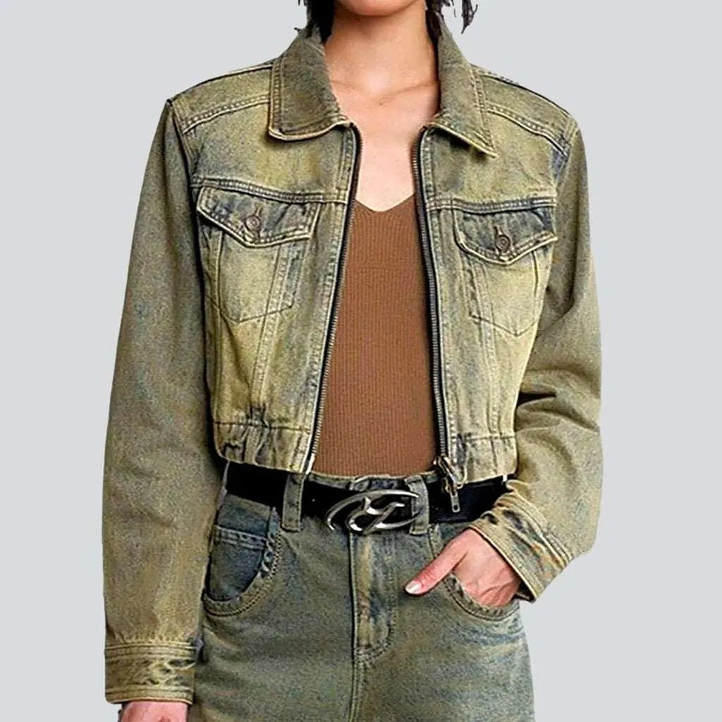 Flash Discount Short y2k denim jacket
 for women