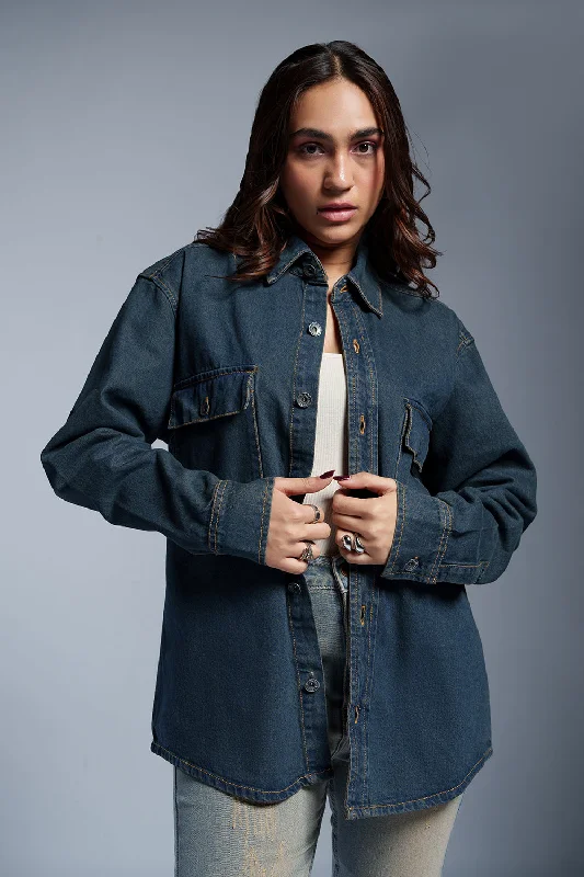 Clothing Store Cosmo Blue Women's Denim Jacket