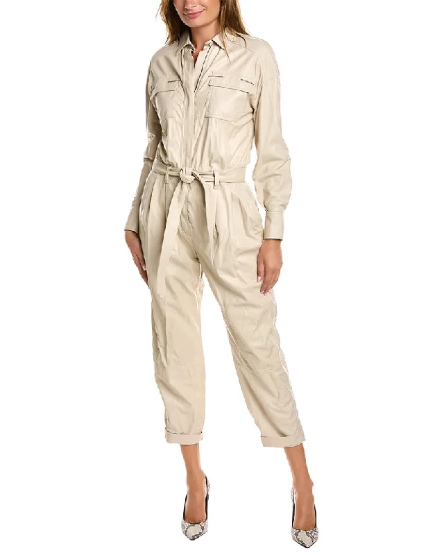 Sales For Clothes Brunello Cucinelli Leather Jumpsuit