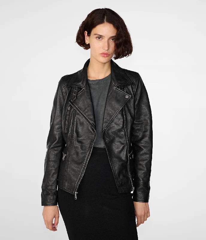 Comfortable Women's Clothing Marissa Moto Jacket Asymmetric