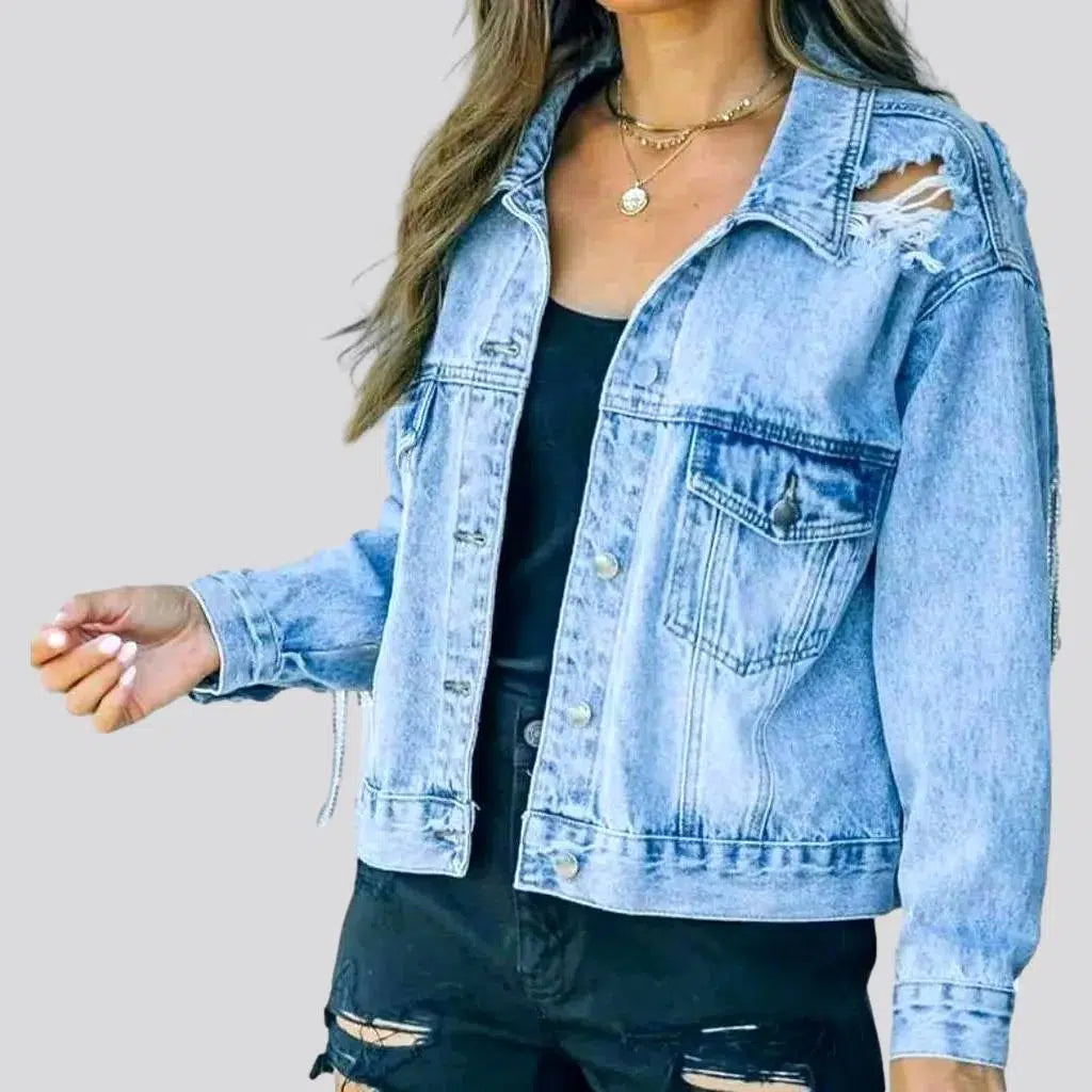 Flash Sales Today Vintage jean jacket
 for ladies