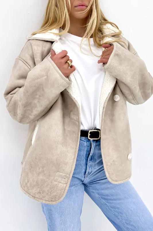 Clothing Sales Shannon Sherpa Jacket Beige