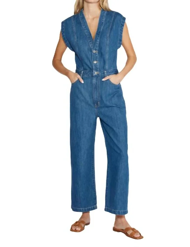 Women's Fashion Clothing Camden Jumpsuit In Lagoonbay