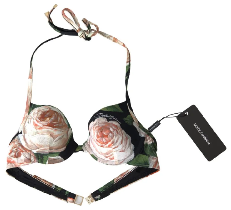 Flash Sale Or Flash Sales Dolce & Gabbana Floral Elegance Elastic Bikini Women's Top