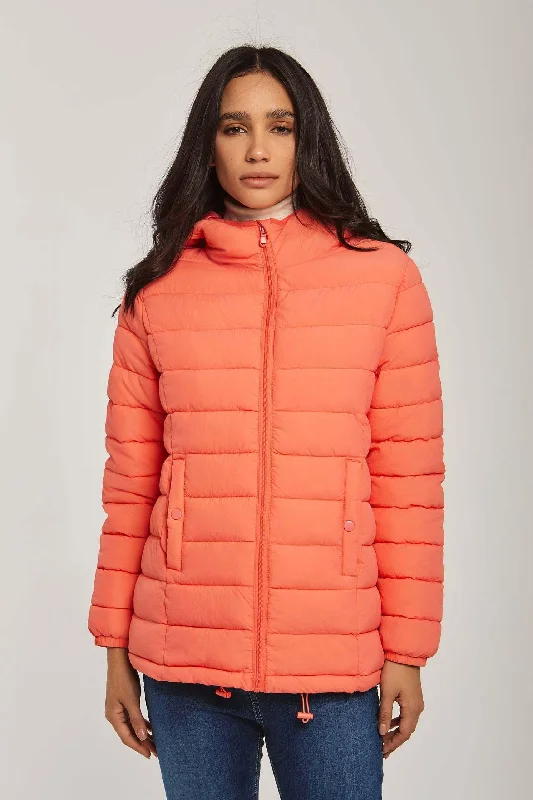 Women's Vacation Attire Basic Hooded Puffer Jacket