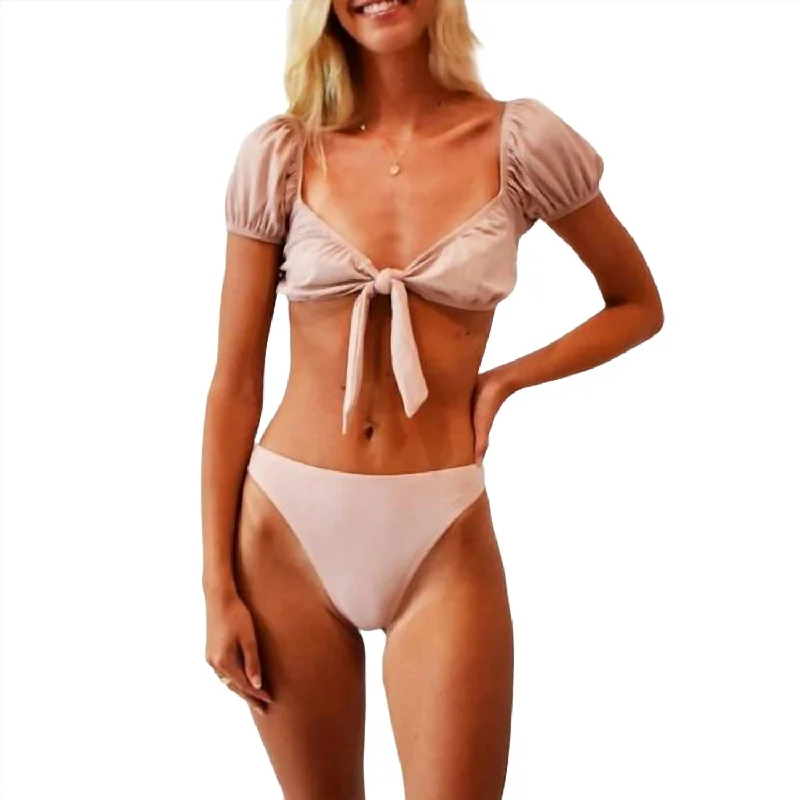 Women Online Clothing Boutiques The Breelyn Bikini Bottom In Sandy Rose