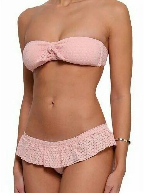 Versatile Women's Clothing for All Occasions India Crochet Bikini Set In Blush