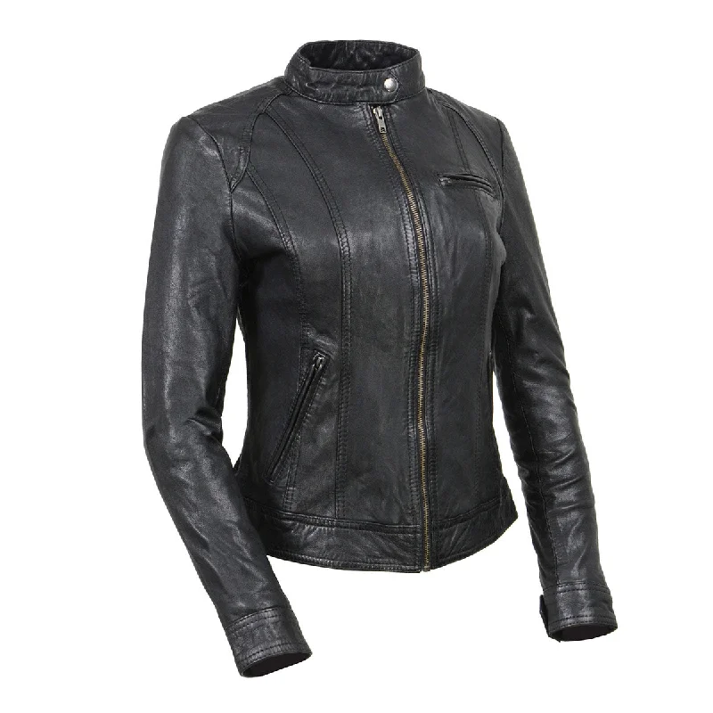 Stylish Women's Clothing Milwaukee Leather Vintage SFL2811 Women's Black Zipper Front Motorcycle Casual Fashion Leather Jacket Stylish Women's Clothing Milwaukee Leather Vintage SFL2811 Women's Black Zipper Front Motorcycle Casual Fashion Leather Jacket