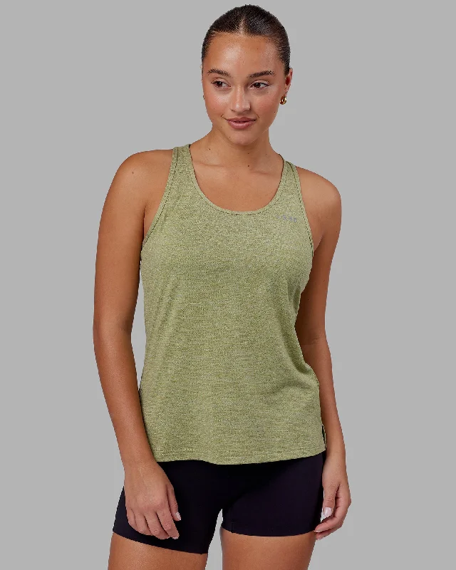 Casual Outfit For Women Perform VapourFLX Tank - Moss Stone Marl