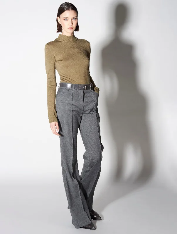 Final Call – Shop Elegant And Casual Fashion For Less Pantalon coupe flare en gabardine de laine gris Final Call – Shop Elegant And Casual Fashion For Less Pantalon coupe flare en gabardine de laine gris