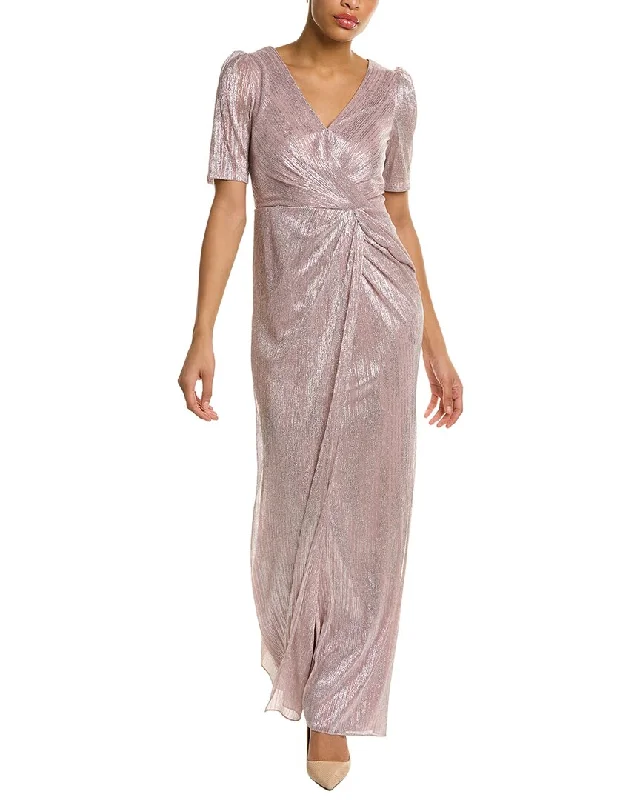 Affordable Women's Clothes Adrianna Papell Metallic Gown